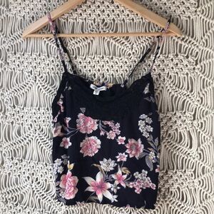 Billabong crop top S floral cami top spaghetti straps